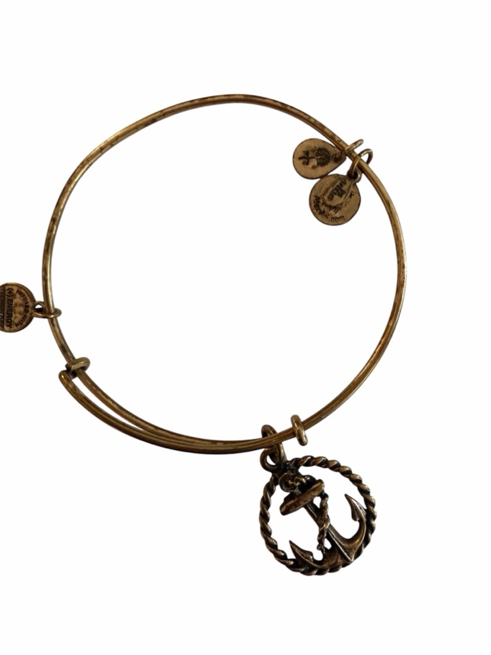 Alex & Ani Anchor Charm Bangle Bracelet